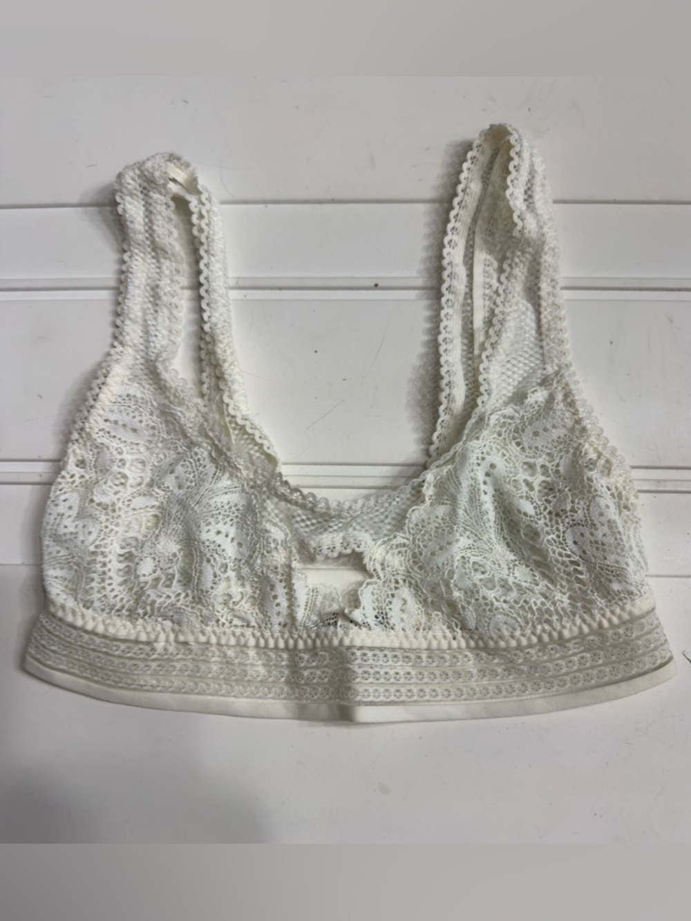 Intimately Free People Women’s Sz XS White Lace Wireless Bralette